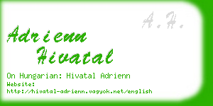 adrienn hivatal business card